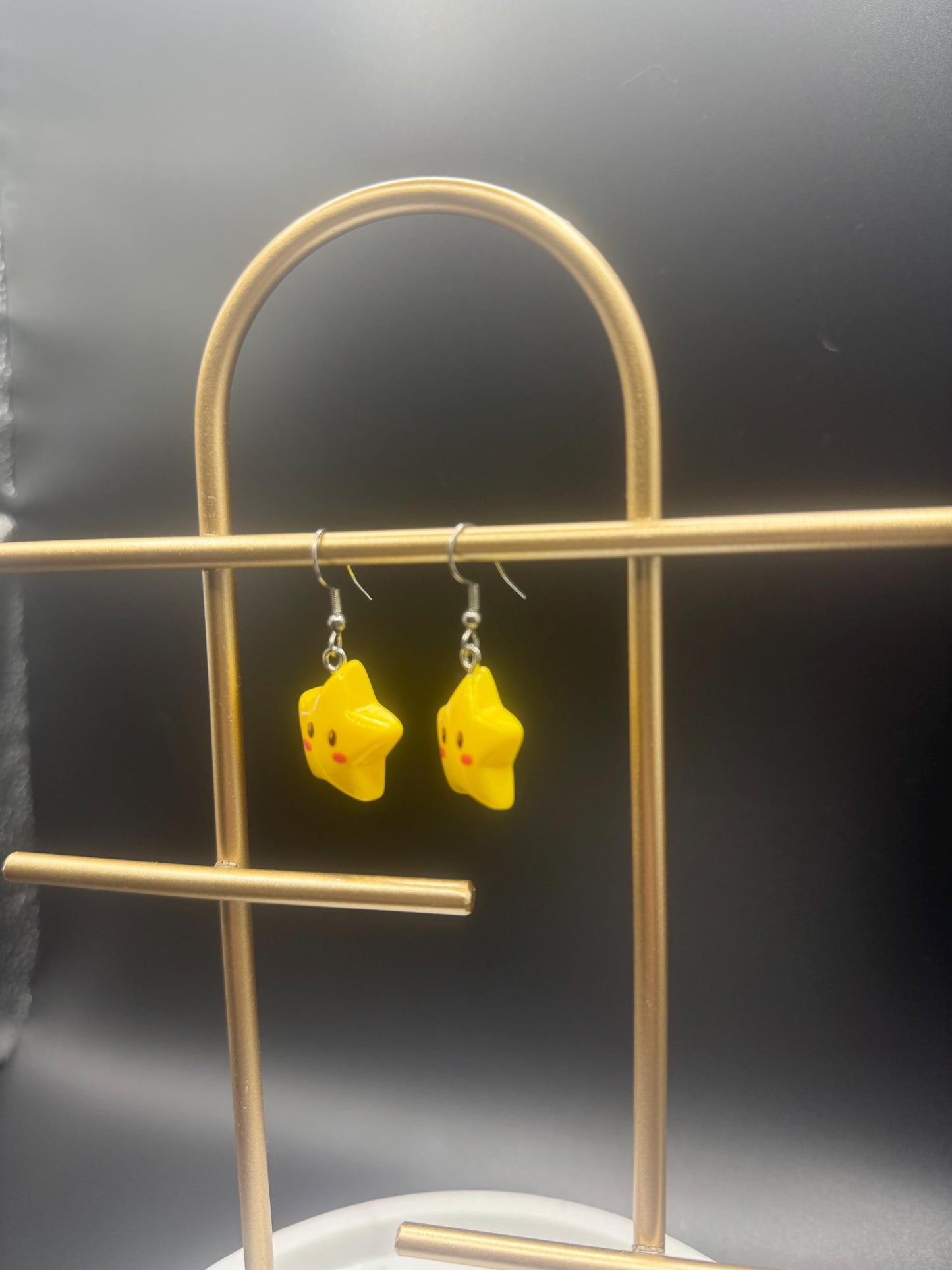 Blushing Star Earrings ( Silver )