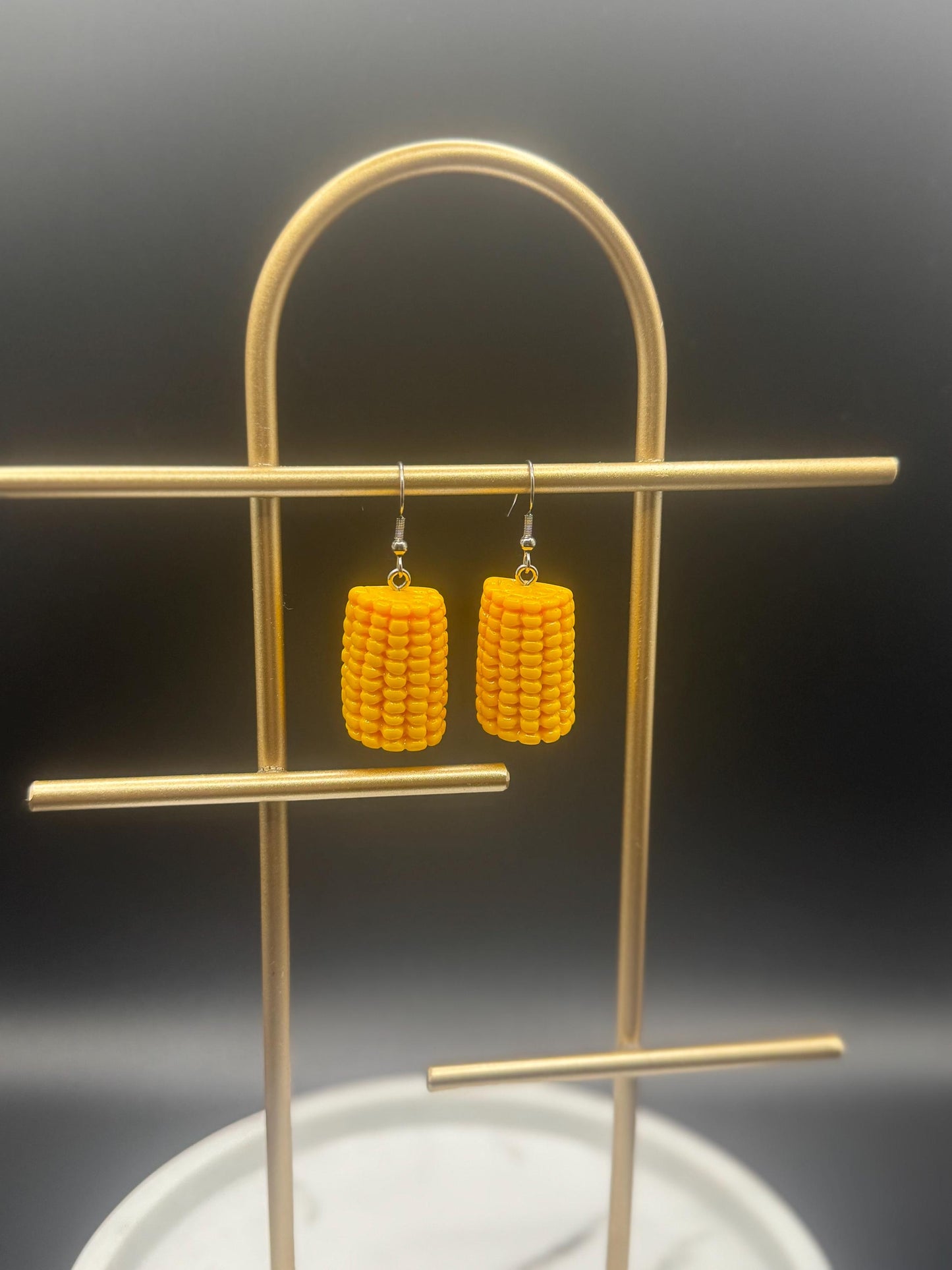 Corn Earrings ( Silver )