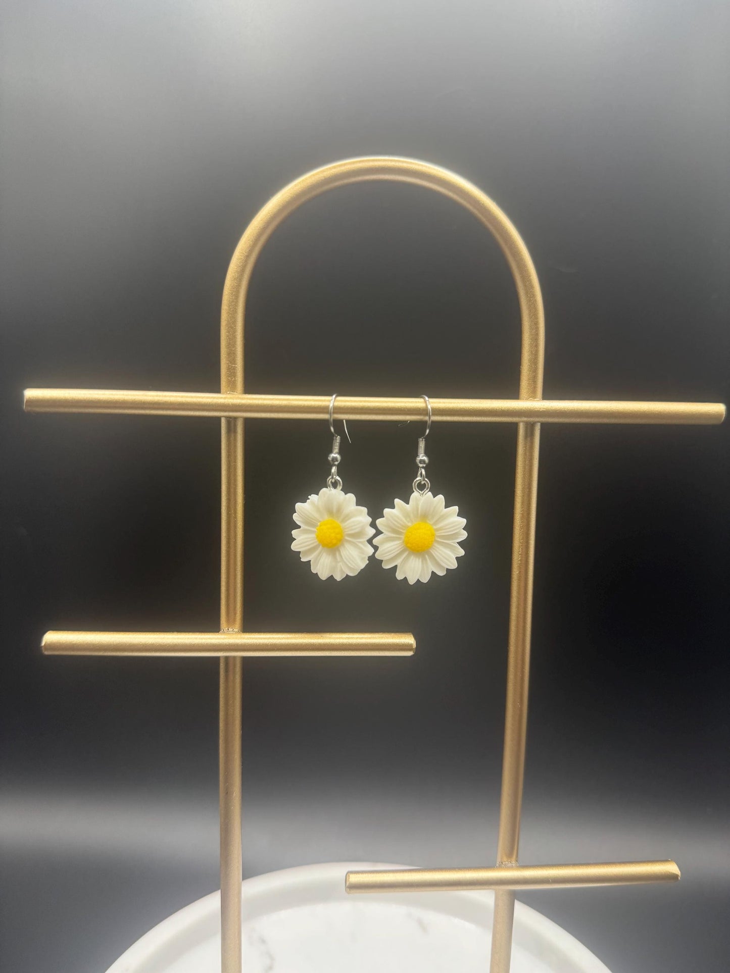 Daisy Earrings ( Silver )