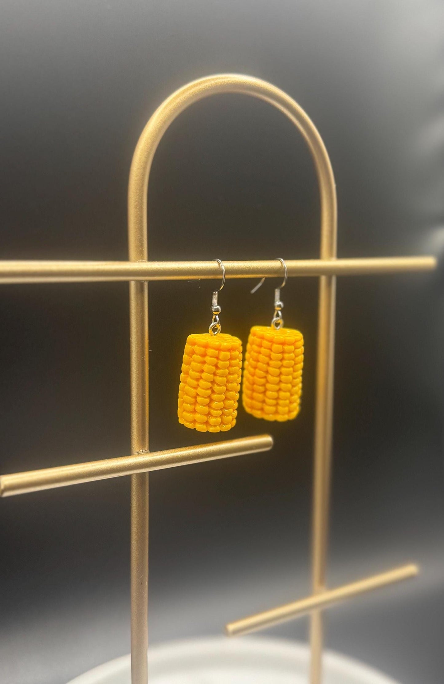 Corn Earrings ( Silver )