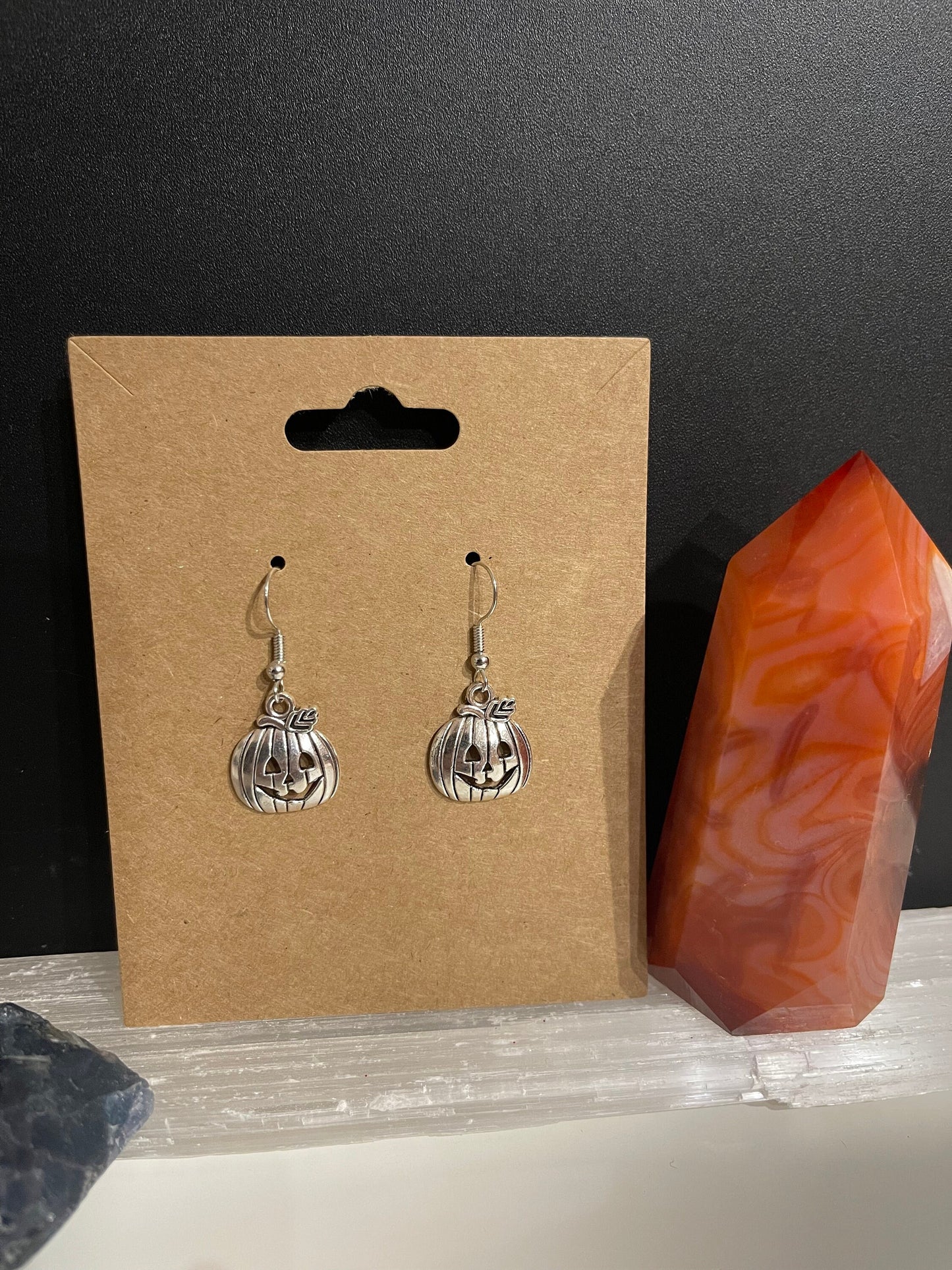 Pumpkin Earrings ( Silver )