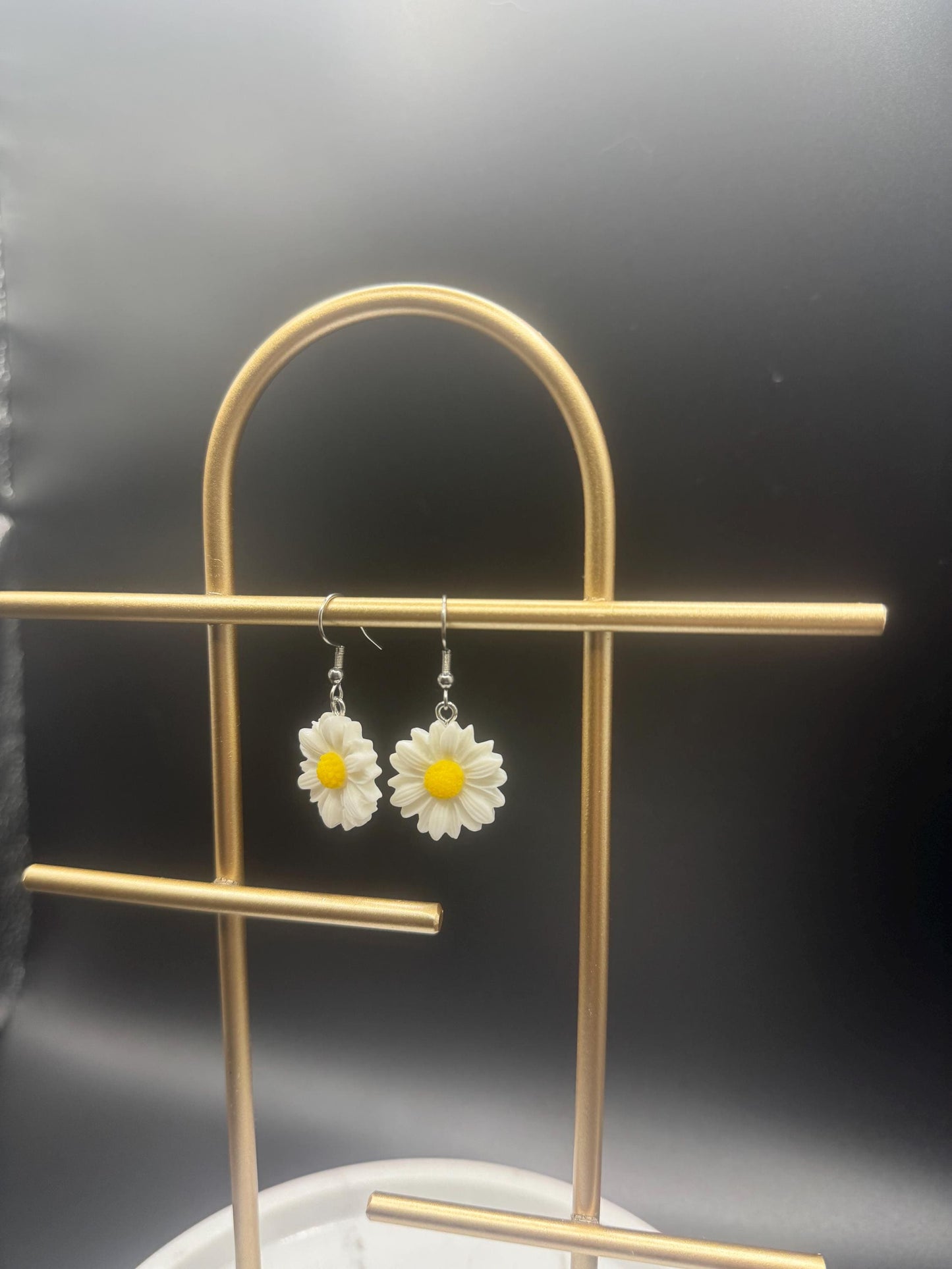 Daisy Earrings ( Silver )
