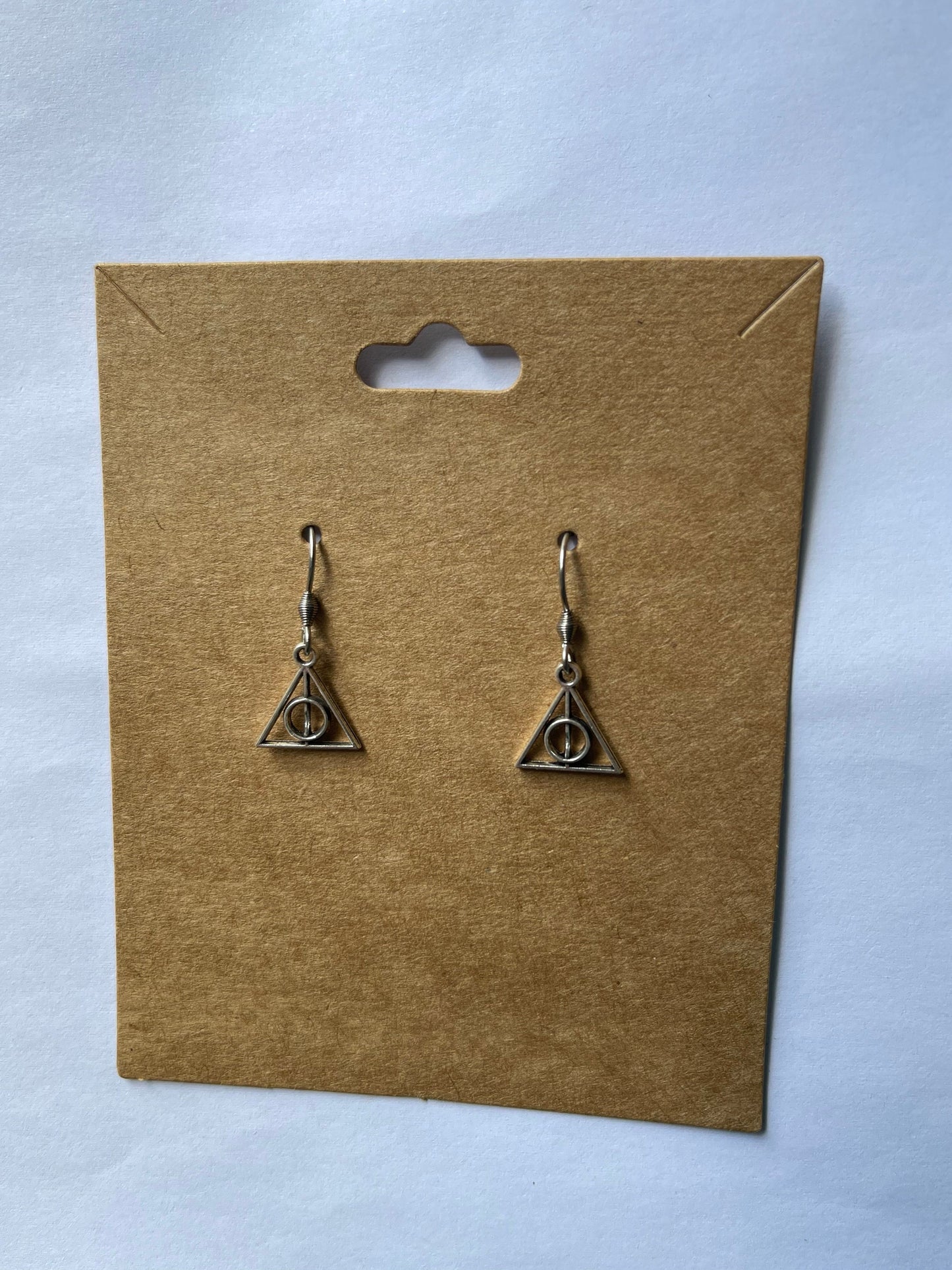 Triangle Earrings - HP ( Silver )