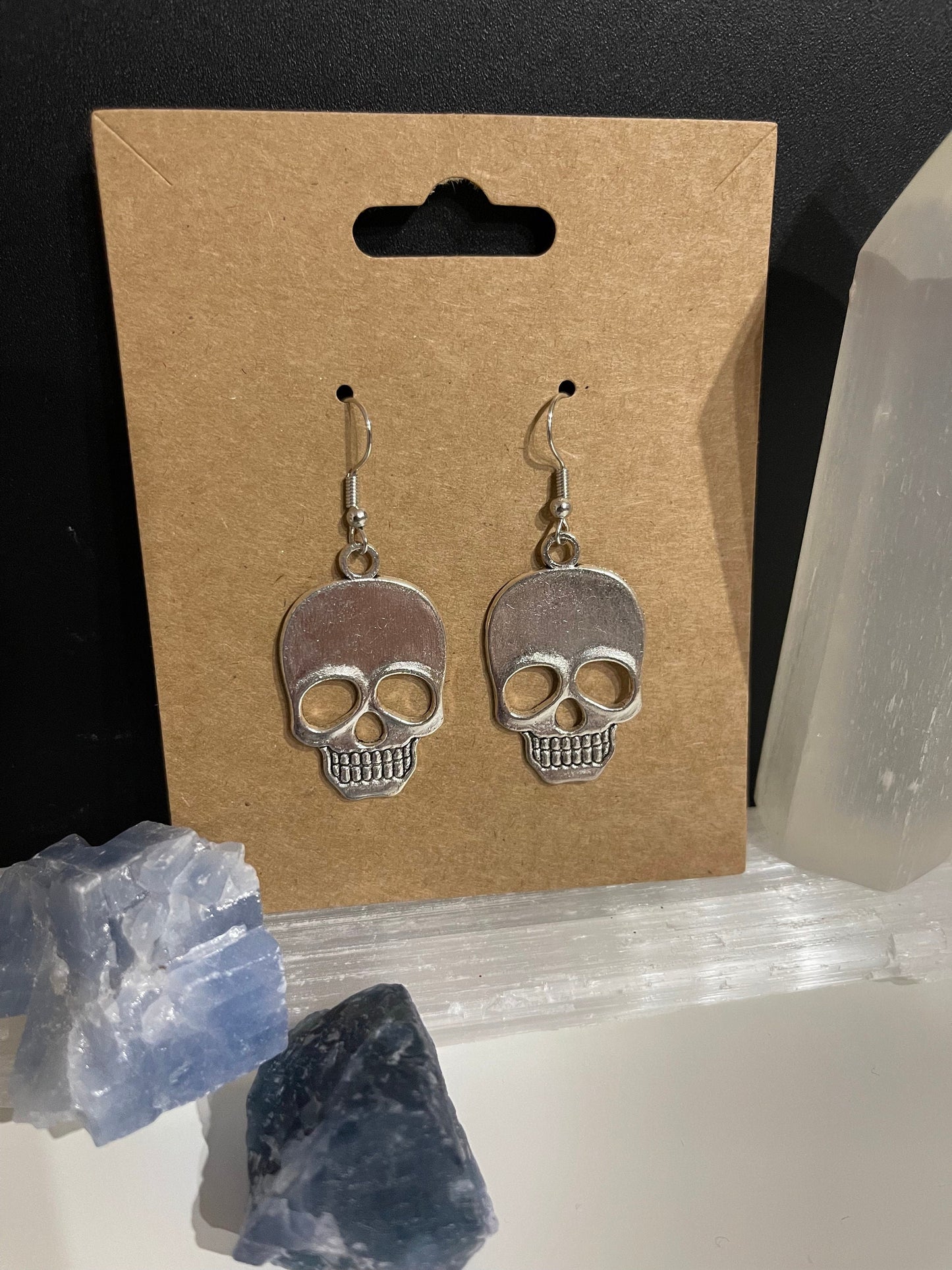 Skull Earrings ( Silver )