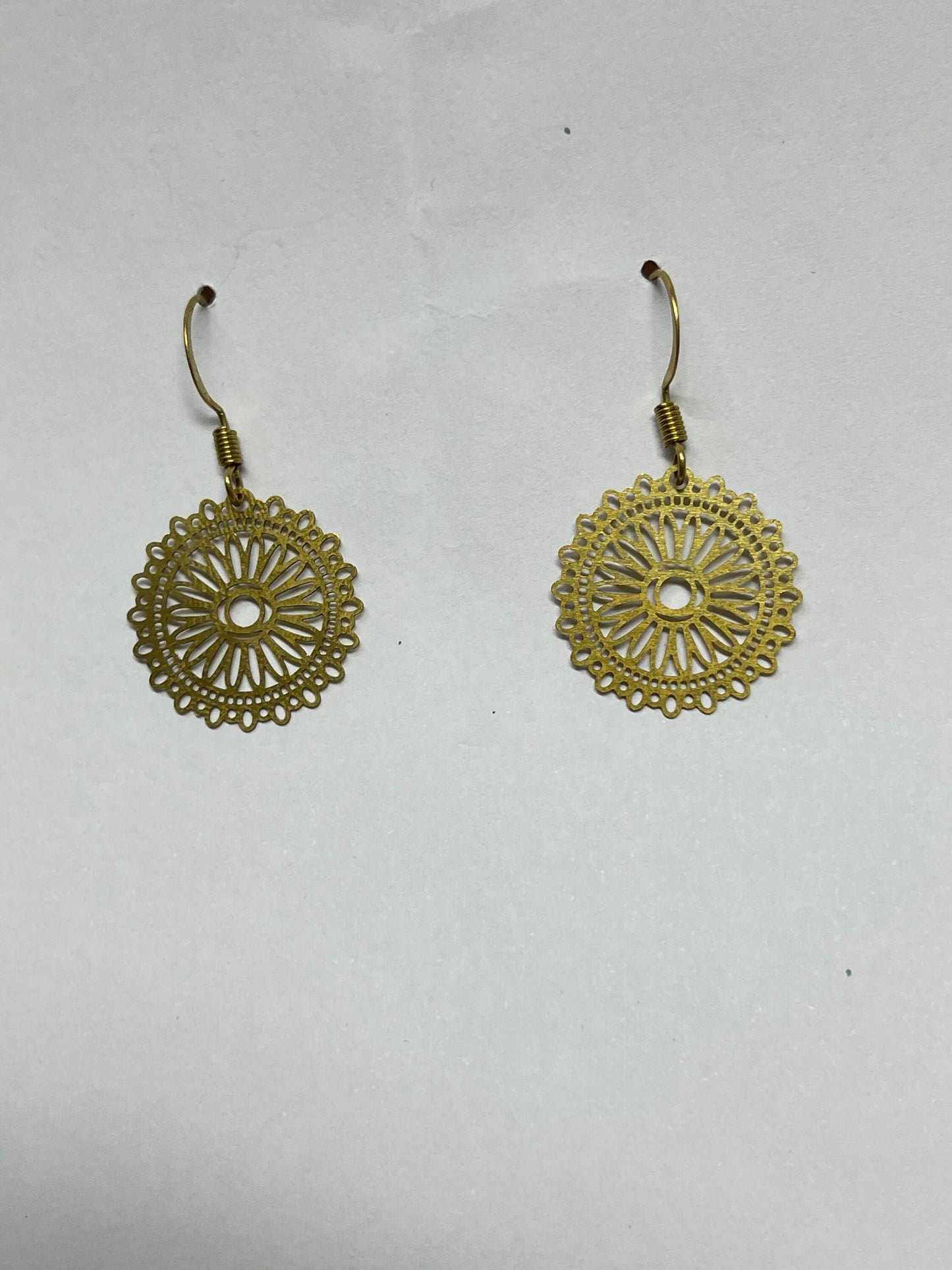 Mandala Earrings ( Gold )