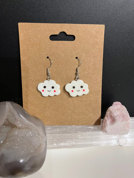 Cloud Earrings ( Silver)