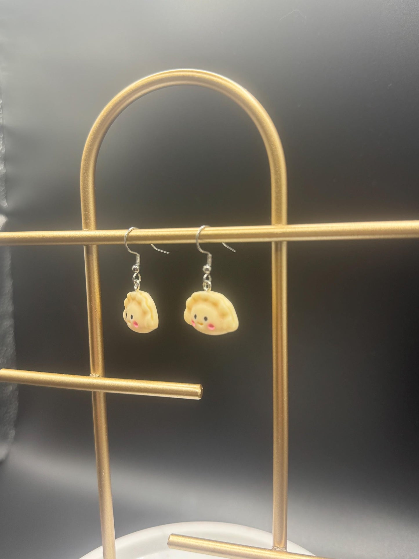 Dumpling Earrings ( Silver )