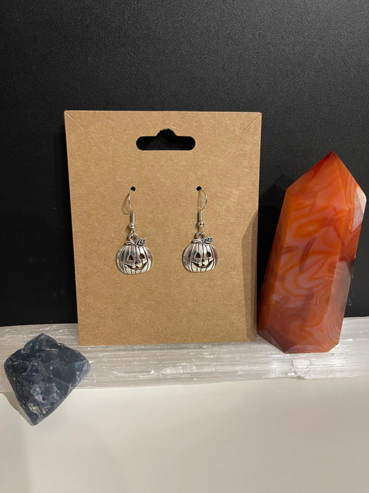 Pumpkin Earrings ( Silver )