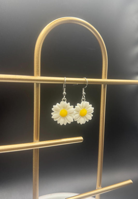 Daisy Earrings ( Silver )