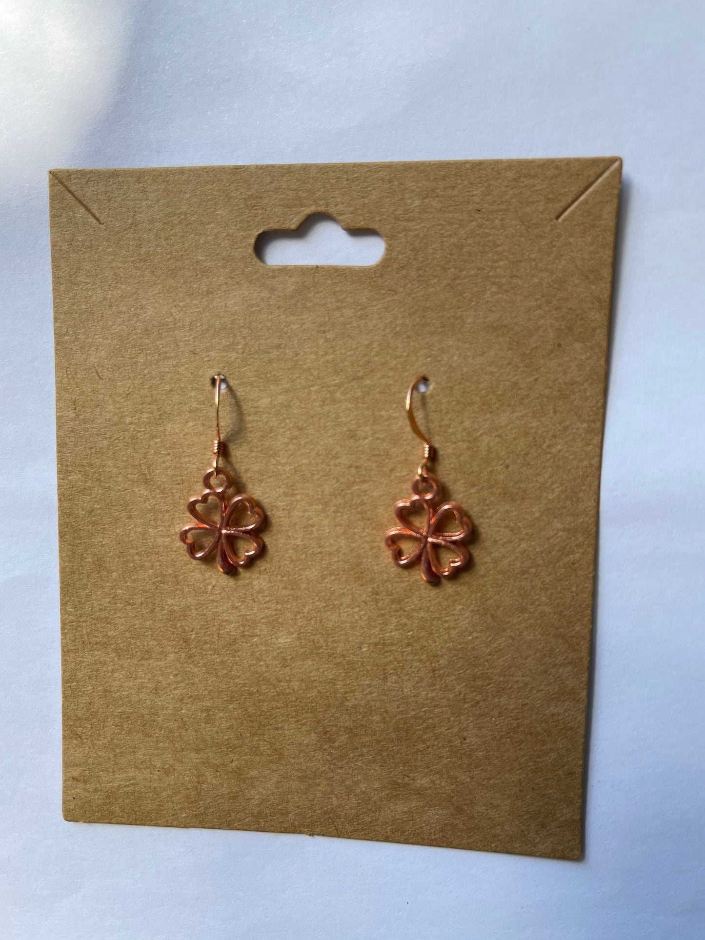 Clover Earrings ( Rose Gold )
