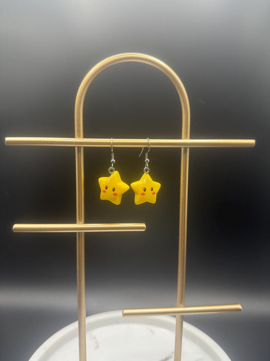 Blushing Star Earrings ( Silver )
