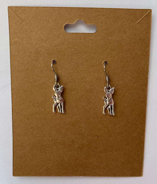 Deer Earrings ( Silver )